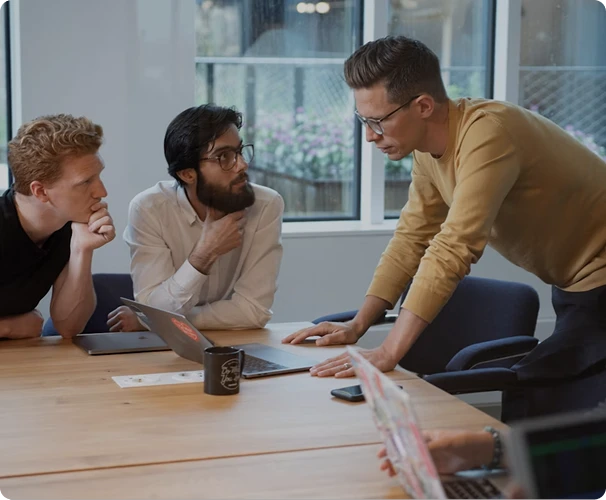 Dedicated engineering team in a sprint planning session